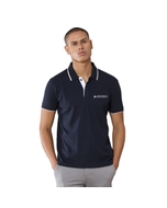 GB Easy Men's Polo T-Shirt Midnight Navy With White Tipping